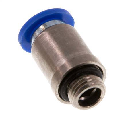 Racor rápido de 8mm x G1/8'' con rosca macho latón/PA 66 NBR hexágono interior [5 piezas]