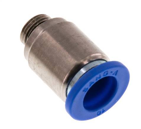 Racor rápido de 10mm x G1/8'' con rosca macho latón/PA 66 NBR hexágono interior [2 piezas]