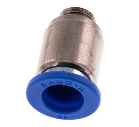 Racor rápido de 10mm x G1/8'' con rosca macho latón/PA 66 NBR hexágono interior [2 piezas]