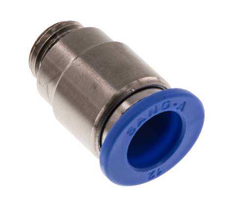 Racor rápido de 12mm x G1/4'' con rosca macho latón/PA 66 NBR hexágono interior [2 piezas]