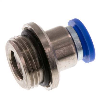 Racor rápido de 8mm x G3/8'' con rosca macho latón/PA 66 NBR hexágono interior [2 piezas]