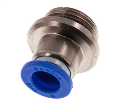 Racor rápido de 8mm x G3/8'' con rosca macho latón/PA 66 NBR hexágono interior [2 piezas]