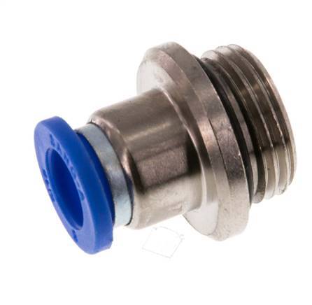 Racor rápido de 8mm x G3/8'' con rosca macho latón/PA 66 NBR hexágono interior [2 piezas]