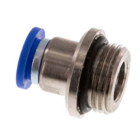 Racor rápido de 8mm x G3/8'' con rosca macho latón/PA 66 NBR hexágono interior [2 piezas]