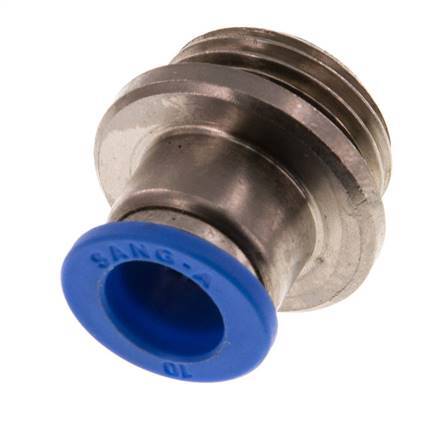 10mm x G1/2'' Push-in Fitting with Male Threads Brass/PA 66 NBR Inner Hexagon [2 Pieces]