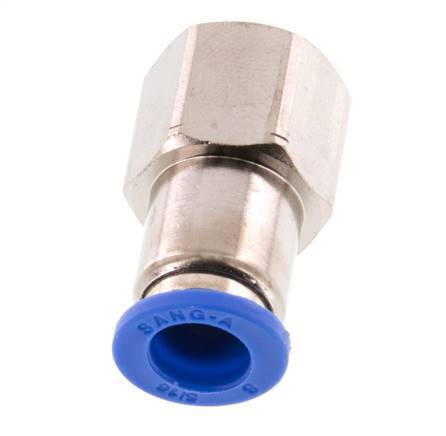 8mm x G1/4'' Push-in Fitting with Female Threads Brass/PA 66 NBR [2 Pieces]