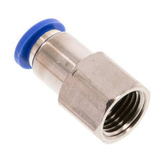 8mm x G1/4'' Push-in Fitting with Female Threads Brass/PA 66 NBR [2 Pieces]