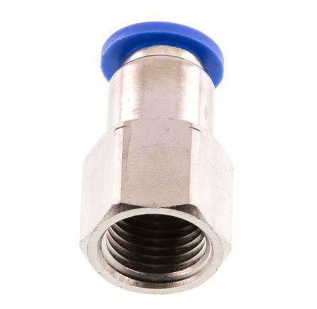 8mm x G1/4'' Push-in Fitting with Female Threads Brass/PA 66 NBR [2 Pieces]