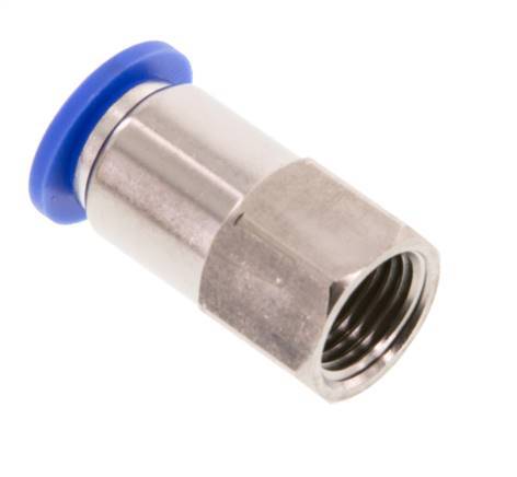 10mm x G1/4'' Push-in Fitting with Female Threads Brass/PA 66 NBR [2 Pieces]