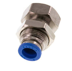 Racor rápido de 8mm x G1/8'' con rosca hembra Latón/PA 66 NBR Bulkhead [2 Piezas]
