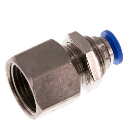 Racor rápido de 6mm x G3/8'' con rosca hembra de latón/PA 66 NBR [2 piezas]