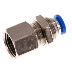 Racor rápido de 8mm x G3/8'' con rosca hembra Latón/PA 66 NBR Bulkhead [2 Piezas]