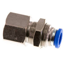 Racor rápido de 8mm x G3/8'' con rosca hembra Latón/PA 66 NBR Bulkhead [2 Piezas]