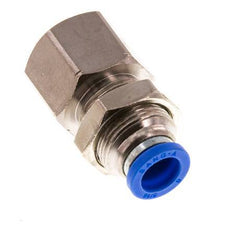 Racor rápido de 8mm x G3/8'' con rosca hembra Latón/PA 66 NBR Bulkhead [2 Piezas]