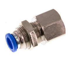 Racor rápido de 8mm x G3/8'' con rosca hembra Latón/PA 66 NBR Bulkhead [2 Piezas]