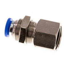 Racor rápido de 8mm x G3/8'' con rosca hembra Latón/PA 66 NBR Bulkhead [2 Piezas]