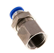 Racor rápido de 8mm x G3/8'' con rosca hembra Latón/PA 66 NBR Bulkhead [2 Piezas]