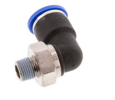 Codo de 90 grados 10mm x R1/8'' con rosca macho latón/PA 66 NBR manguito corto giratorio [2 piezas]