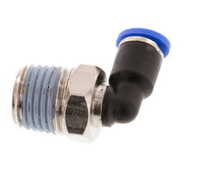 Codo de 90 grados de 4mm x R1/4'' con rosca macho latón/PA 66 NBR giratorio [2 piezas]