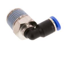Codo de 90 grados de 4mm x R1/4'' con rosca macho latón/PA 66 NBR giratorio [2 piezas]