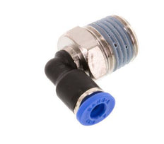 Codo de 90 grados de 4mm x R1/4'' con rosca macho latón/PA 66 NBR giratorio [2 piezas]