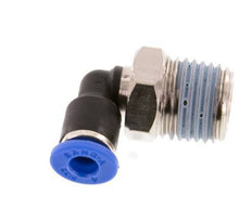 Codo de 90 grados de 4mm x R1/4'' con rosca macho latón/PA 66 NBR giratorio [2 piezas]