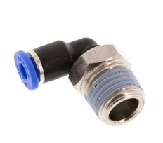 Codo de 90 grados de 4mm x R1/4'' con rosca macho latón/PA 66 NBR giratorio [2 piezas]