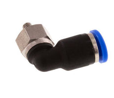 Racor de 3mm x M 3 90deg con rosca macho Latón/PA 66 NBR Manguito corto giratorio [2 piezas]