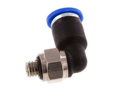 3mm x M 5 90deg Elbow Push-in Fitting with Male Threads Brass/PA 66 NBR Short Sleeve Rotatable [5 Pieces]
