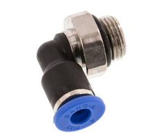 4mm x G1/8'' 90deg Elbow Push-in Fitting with Male Threads Brass/PA 66 NBR Short Sleeve Rotatable [2 Pieces]