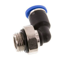 4mm x G1/8'' 90deg Elbow Push-in Fitting with Male Threads Brass/PA 66 NBR Short Sleeve Rotatable [2 Pieces]