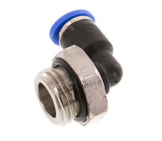 Racor de 4mm x G1/4'' 90deg con rosca macho latón/PA 66 NBR manguito corto giratorio [2 piezas]