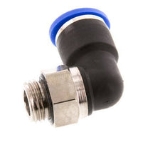 10mm x G1/4'' 90deg Elbow Push-in Fitting with Male Threads Brass/PA 66 NBR Short Sleeve Rotatable [2 Pieces]