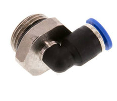Racor de 6mm x G3/8'' 90deg con rosca macho Latón/PA 66 NBR Manguito corto giratorio [2 piezas]