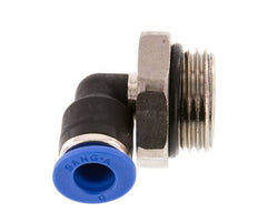 Racor de 6mm x G3/8'' 90deg con rosca macho Latón/PA 66 NBR Manguito corto giratorio [2 piezas]
