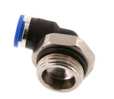 Racor de 6mm x G3/8'' 90deg con rosca macho Latón/PA 66 NBR Manguito corto giratorio [2 piezas]