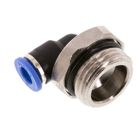 Racor de 6mm x G1/2'' 90deg con rosca macho Latón/PA 66 NBR Manguito corto giratorio [2 piezas]