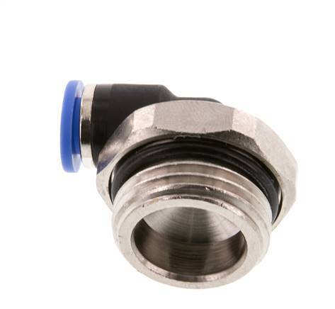 Racor de 6mm x G1/2'' 90deg con rosca macho Latón/PA 66 NBR Manguito corto giratorio [2 piezas]