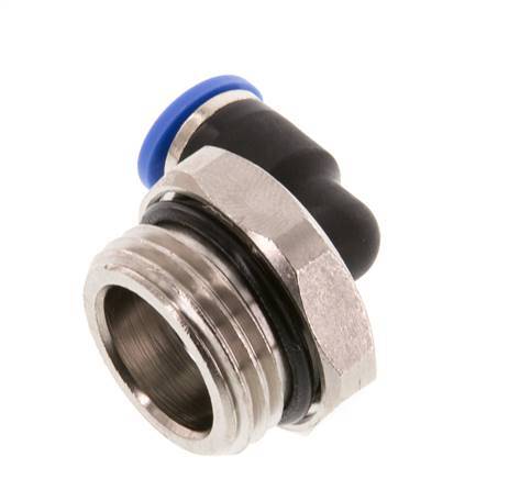 Racor de 6mm x G1/2'' 90deg con rosca macho Latón/PA 66 NBR Manguito corto giratorio [2 piezas]