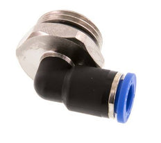 Racor de 8mm x G1/2'' 90deg con rosca macho Latón/PA 66 NBR Manguito corto giratorio [2 piezas]