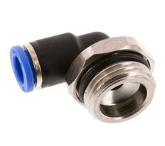 Racor de 8mm x G1/2'' 90deg con rosca macho Latón/PA 66 NBR Manguito corto giratorio [2 piezas]