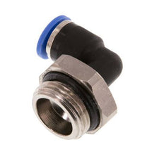 6mm x G3/8'' 90deg Elbow Push-in Fitting with Male Threads Brass/PA 66 NBR Rotatable [2 Pieces]