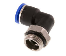 10mm x G3/8'' 90deg Elbow Push-in Fitting with Male Threads Brass/PA 66 NBR Rotatable [2 Pieces]
