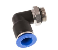 12mm x G3/8'' 90deg Elbow Push-in Fitting with Male Threads Brass/PA 66 NBR Rotatable [2 Pieces]