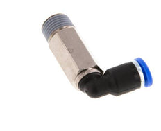 Racor de 4mm x R1/8'' 90deg con rosca macho latón/PA 66 NBR manga larga giratorio [2 piezas]