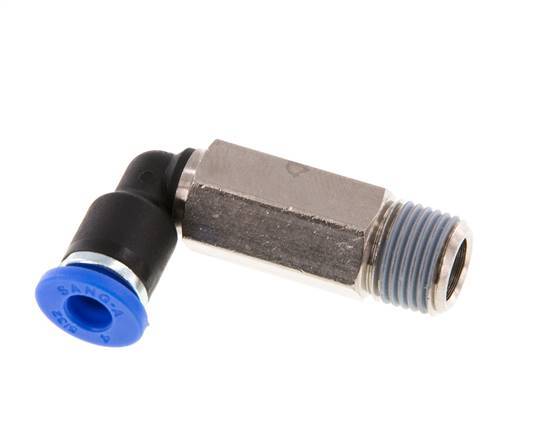 Racor de 4mm x R1/8'' 90deg con rosca macho latón/PA 66 NBR manga larga giratorio [2 piezas]