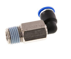 Racor de 6mm x R1/4'' 90deg con rosca macho Latón/PA 66 NBR Manguito largo giratorio [2 piezas]