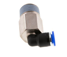 Racor de 6mm x R3/8'' 90deg con rosca macho latón/PA 66 NBR manga larga giratorio [2 piezas]