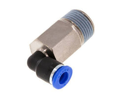 Racor de 6mm x R3/8'' 90deg con rosca macho latón/PA 66 NBR manga larga giratorio [2 piezas]