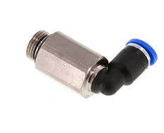 Racor de 4mm x G1/8'' 90deg con rosca macho Latón/PA 66 NBR Manguito largo giratorio [2 piezas]